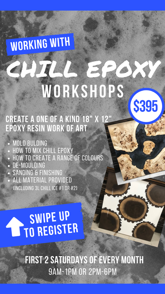 Working with Chill Epoxy Workshops starting THIS SATURDAY!